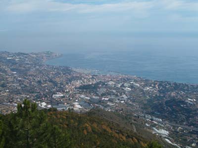 Moto Club Valle Argentina - Sanremo dall'alto